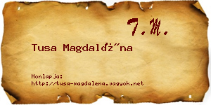 Tusa Magdaléna névjegykártya